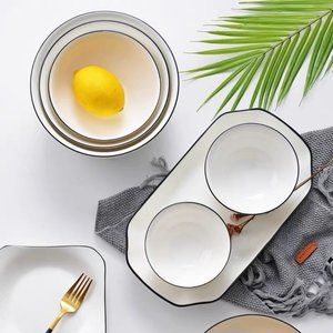 Kitchen supplies white bowl12